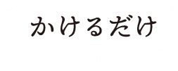 かけるだけ