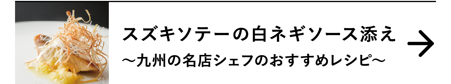 スズキソテーの白ネギソース添え｜～九州の名店シェフのおすすめレシピ～