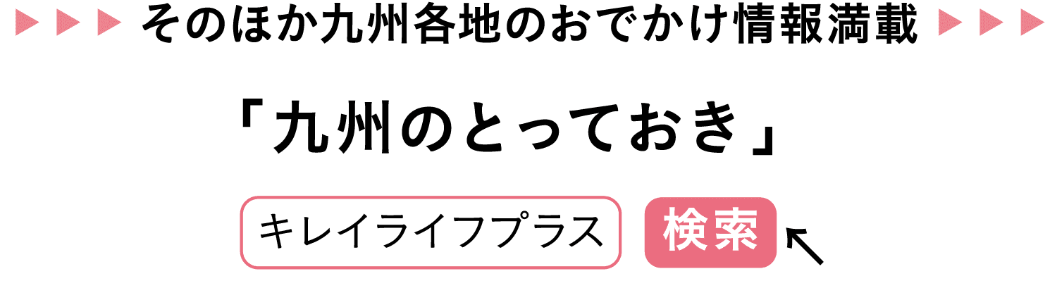 そのほか九州各地のおでかけ情報満載｜「九州のとっておき」｜キレイライフプラス｜検索